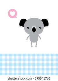 love teddy bear card vector