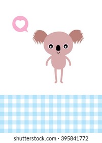 love teddy bear card vector