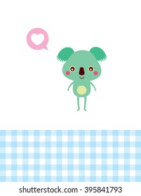 love teddy bear card vector