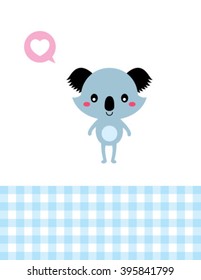 love teddy bear card vector