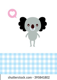 love teddy bear card vector