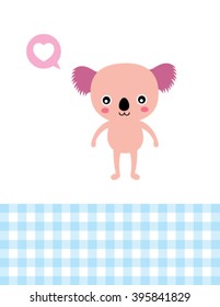 love teddy bear card vector