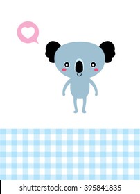 love teddy bear card vector