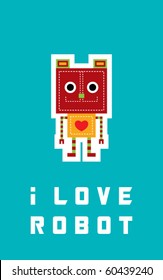 i love teddy robot