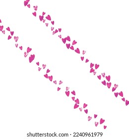 Love Template. Abstract Design For Gift. Wedding Frame. Pink Happy Splatter. Ornament Backdrop For Couple. Red Modern Sparkle. Rose Love Template.