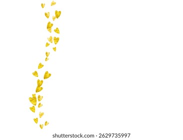 Love Template. Greeting Sparkle For Engagement. Random Frame. Gold Happy Decoration. Romance Voucher For Celebration. Golden Holiday Poster. Yellow Love Template.