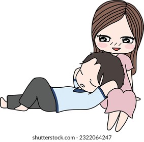 Love tenderness and romantic feelings concept. Young loving smiling couple boy and girl are hugging.