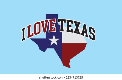 I love texas with statemap and flag patriot theme background can use for website,advertisement banner brochure banner souvernir printing coffee mug cab vector eps.