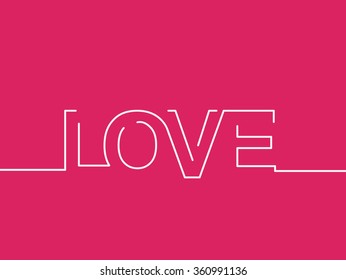  Love Text Background with for Valentines Day.