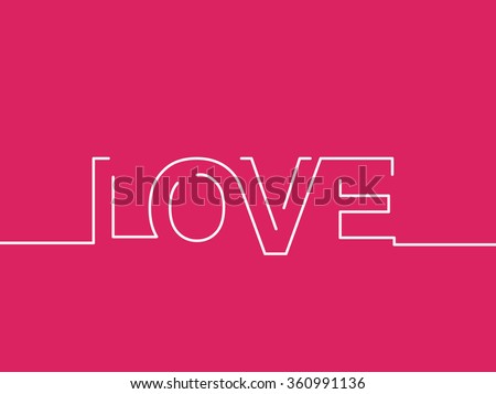  Love Text Background with for Valentines Day.
