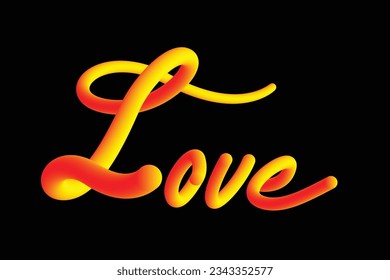 Love Text Effect Design Valentine Love