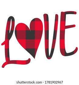 Love text filled with design