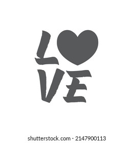 Me encanta el texto con un icono cardíaco. 