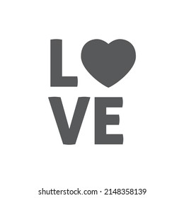 Me encanta el texto con un icono cardíaco. 