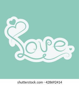 Love text Icon