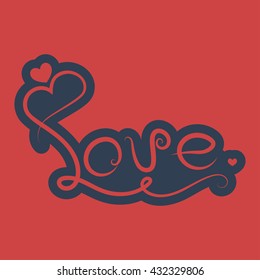 Love text Icon
