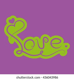 Love text Icon