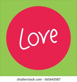 love text letters line icon
