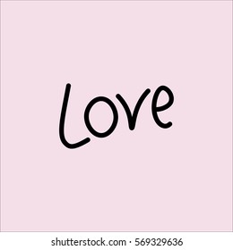 love text letters line icon