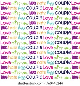 love text pattern