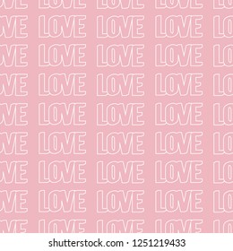 love text pattern pink baby girl tee illustration art vector 