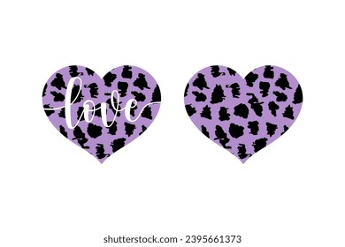 Love text vector color design template illustration