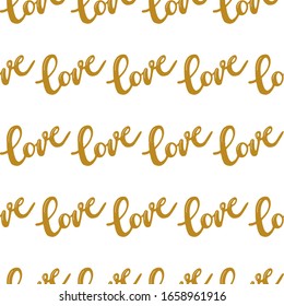 texto de amor con fondo de brillo amarillo
