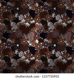 Love. For textiles or t-shirt design sample. Vector. Valentine':s day print, seamless hand craft expressive ink typography pattern. Hipster funky painted style texture on brown, black and gray colors.