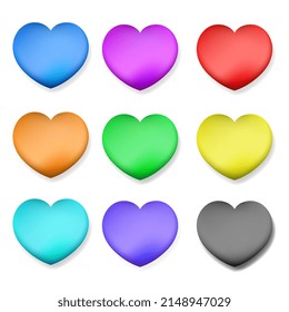 love texture mesh colors set. doodle icon drawing. vector illustration draw