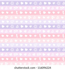 Love texture - seamless pattern with hearts