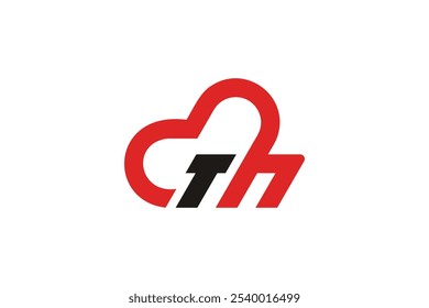 Love TH logo template vector design