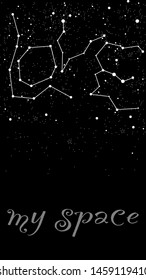 Love is that distance or space is like space, design for background, template, web header, publiser or postcard