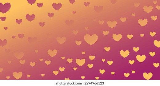 Love theme background with heart vector pattern. template for beautiful banner, greeting card, web, gift wrapping.