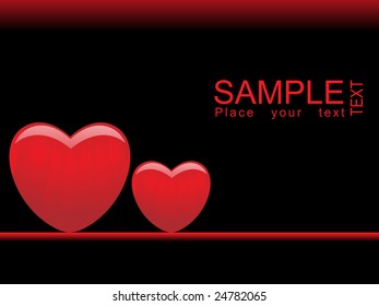 love theme with black background