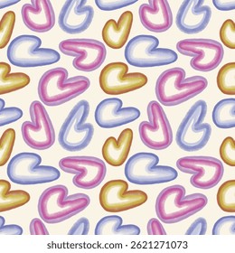 love theme pattern image with beautiful colors and white background