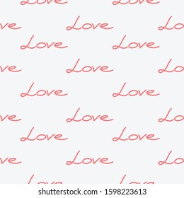 Love theme seamless pattern. Saint Valentine's day pattern. Seamless pattern for wallpaper, web sites, wrapping paper, for fashion prints, fabric, design.