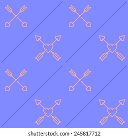 Love theme seamless pattern for saint Valentine's day