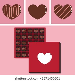 Love Themed Chocolate Box for Valentine Day