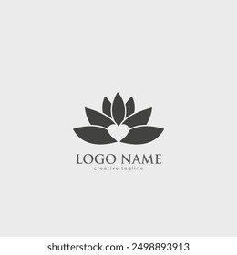 love therapy, therapy, yoga, medical, wellness, lifestyle fully editable vector logo template