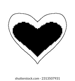 Love thermometer in paper cut style. Love day full test valentine background card progress. Vector illustration.EPS 10