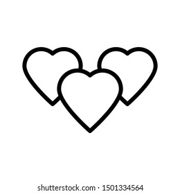 love thin line vector icon