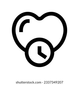 love time icon for your website, mobile, presentation, and logo design.