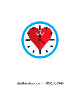 Love Time Logo Icon Design