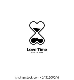 Love Time Logo Outline Monoline