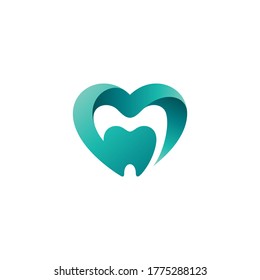 Love And Tooth For Dental Logo Design