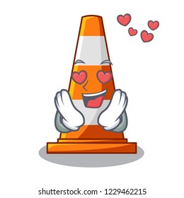 In love the traffic cone with character shape