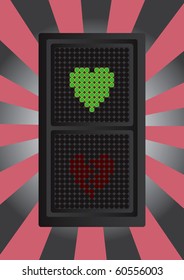 Love traffic light