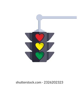 Love Trafic Light Patch V82 Patch Streetwear, Urban, Luxury, Modern Design Patch Commercial Use