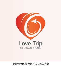 Concepto de viajes simple diseño de logotipo creativo