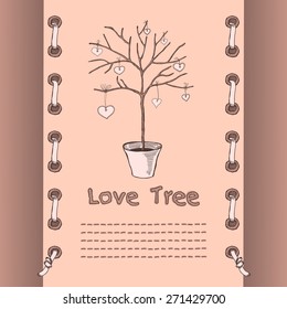 Love tree card